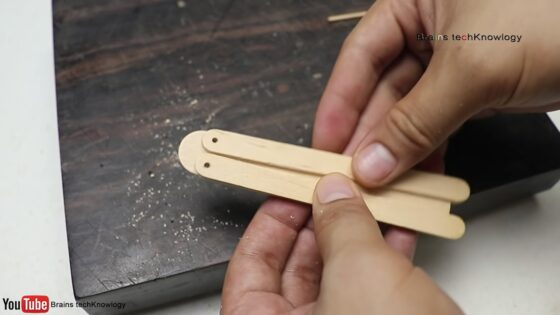 wooden butterfly knife