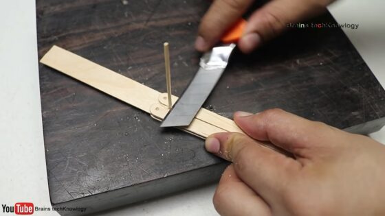 wooden butterfly knife