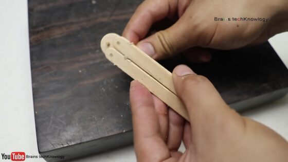 wooden butterfly knife
