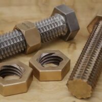 casted double threaded bolt