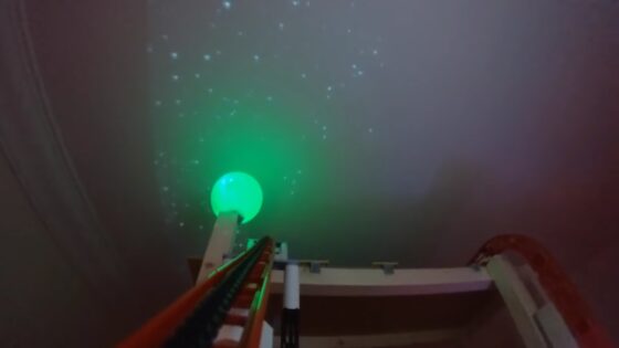 giant lego roller coaster