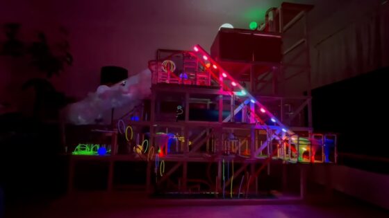 giant lego roller coaster