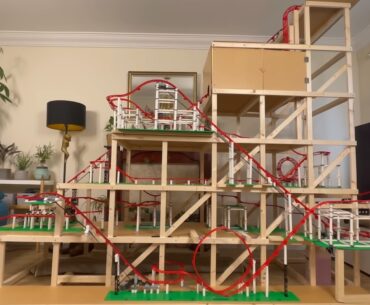 Can You Fit a Giant LEGO Roller Coaster in Your Living Room? giant lego roller coaster