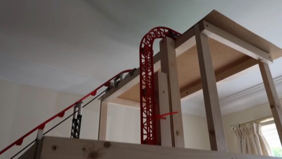 giant lego roller coaster