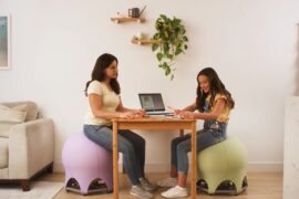 The CoreFitBall Pro Is a Gym Ball With a Stand