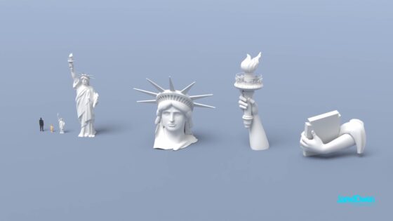 Statue of Liberty animation