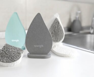 Spongik Cleans Dishes With Natural Materials & Prevents Bacteria Buildup spongik
