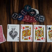 assorted-color playing cards