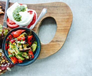 tray of food on white surface