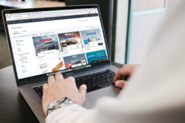 How Do Transcripts Increase Buying Power in Online Shopping? person using MacBook Pro
