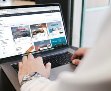 How Do Transcripts Increase Buying Power in Online Shopping? person using MacBook Pro