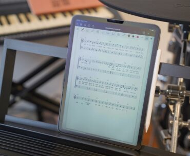 a tablet with a screen