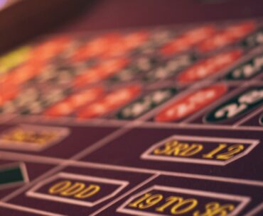a close up of a casino rouleet
