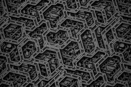 Top Trends in Material Science for 2024 a black and white pattern