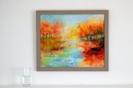 From Sketch to Canvas: Developing Problem-Solving Capability via Learning to Paint a painting hanging on a wall above a fireplace