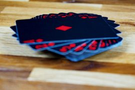 black and red star print textile