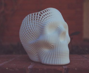 Where AI Generated 3D Models Actually Fit in Product Design white human skull 3D artwork